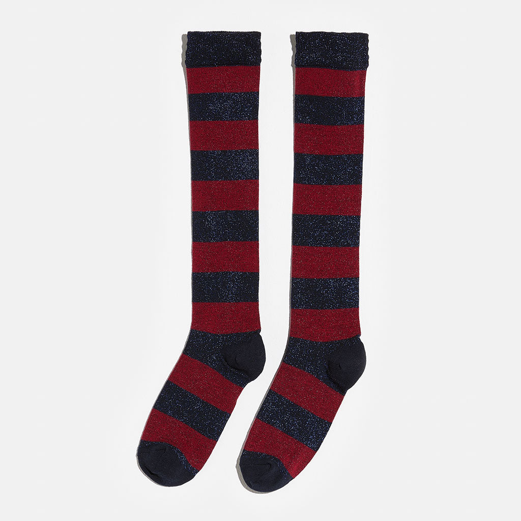 Kniesocken Bisar Stripe Red