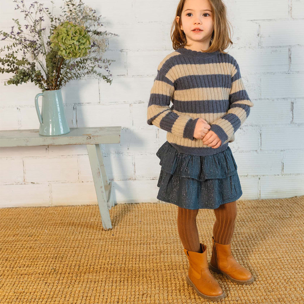 Jupe Lurex Antic Blue