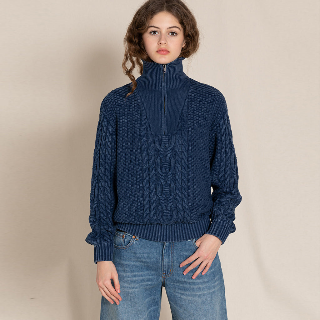 Pullover Sasha Half Zipped