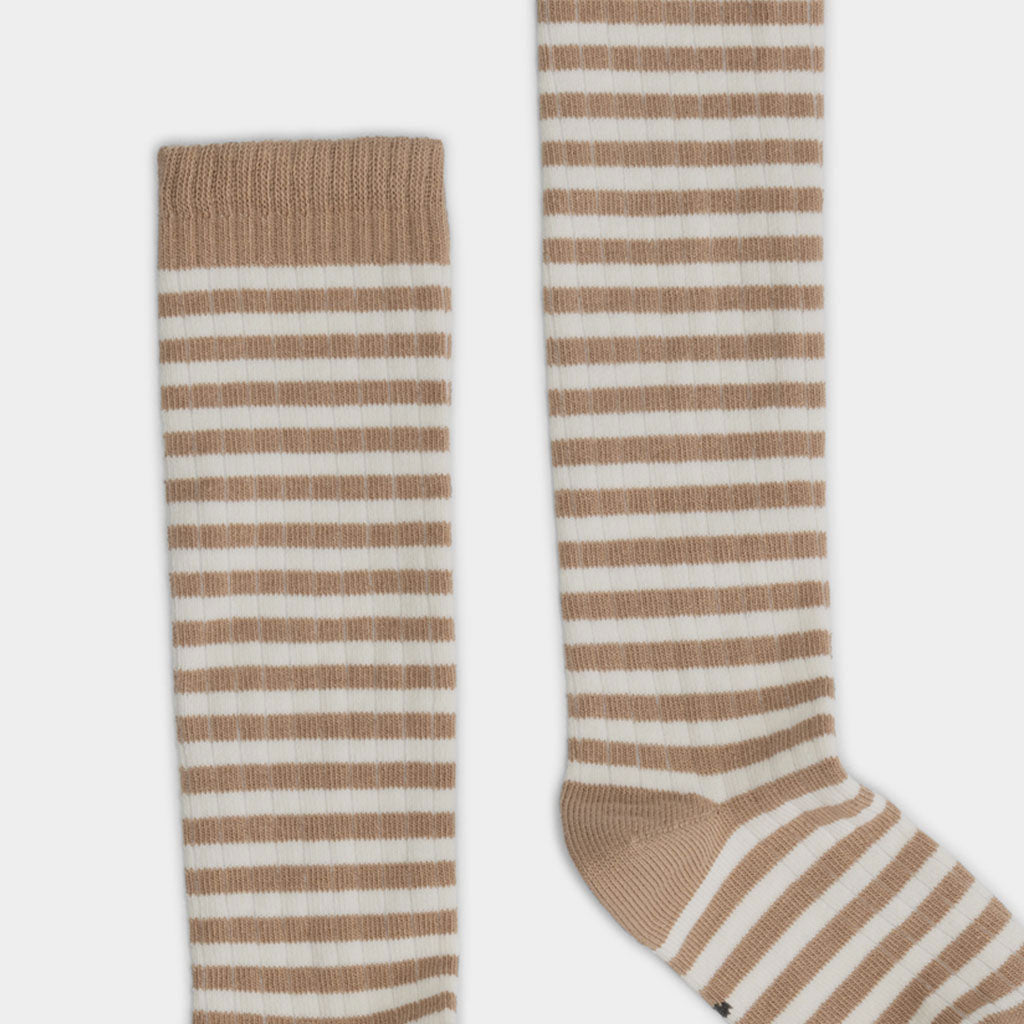 Socken Long Ribbed Biscuit