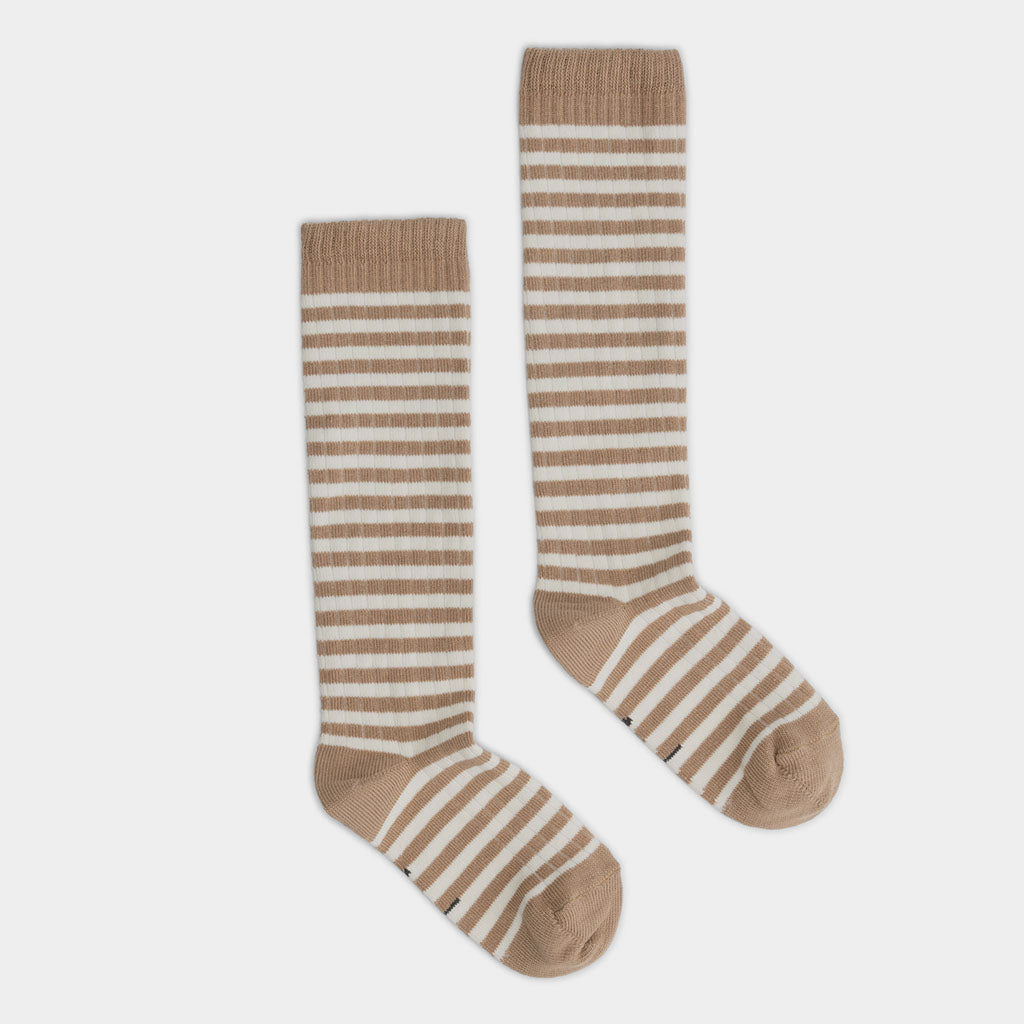 Socken Long Ribbed Biscuit
