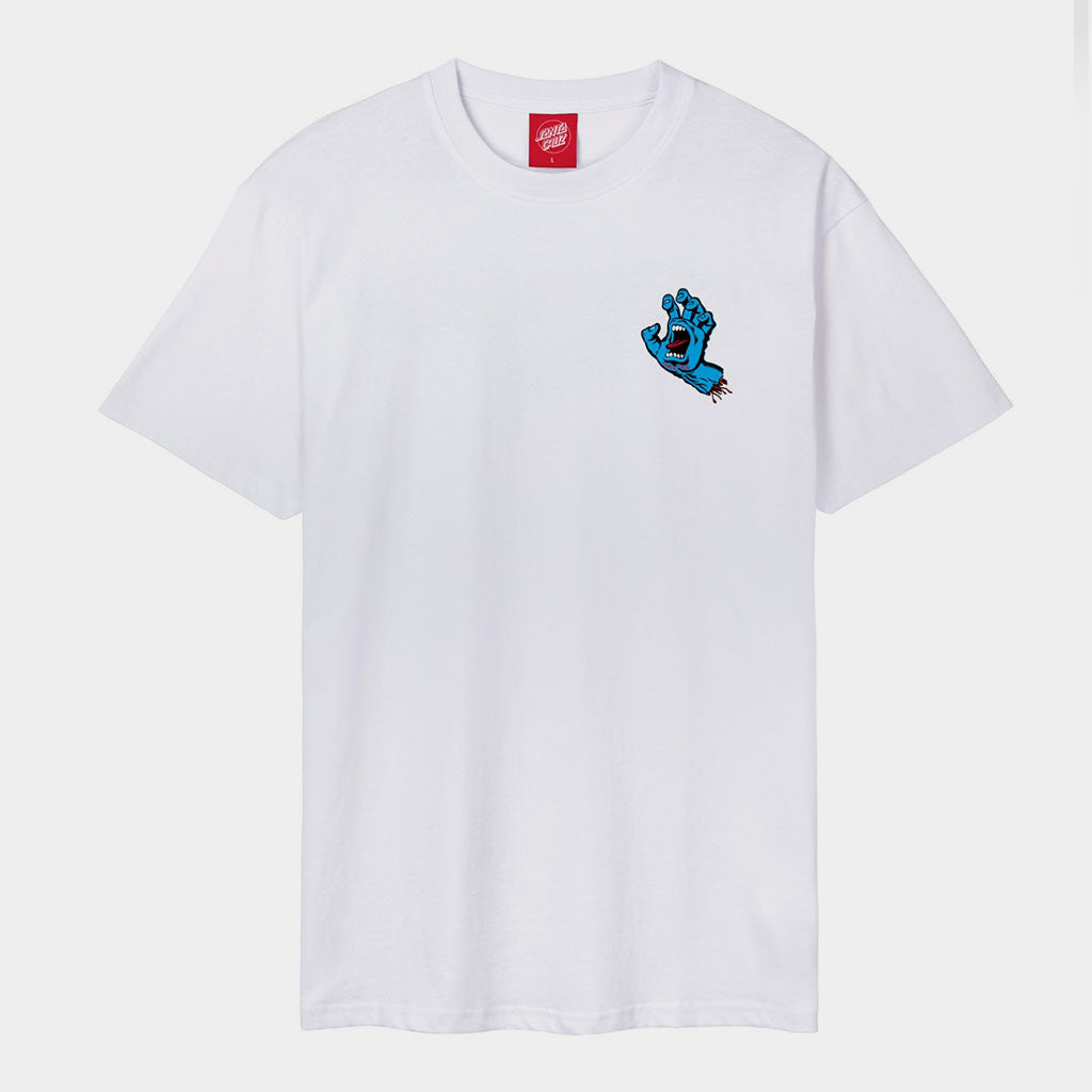 T-Shirt Screaming Hand Chest White