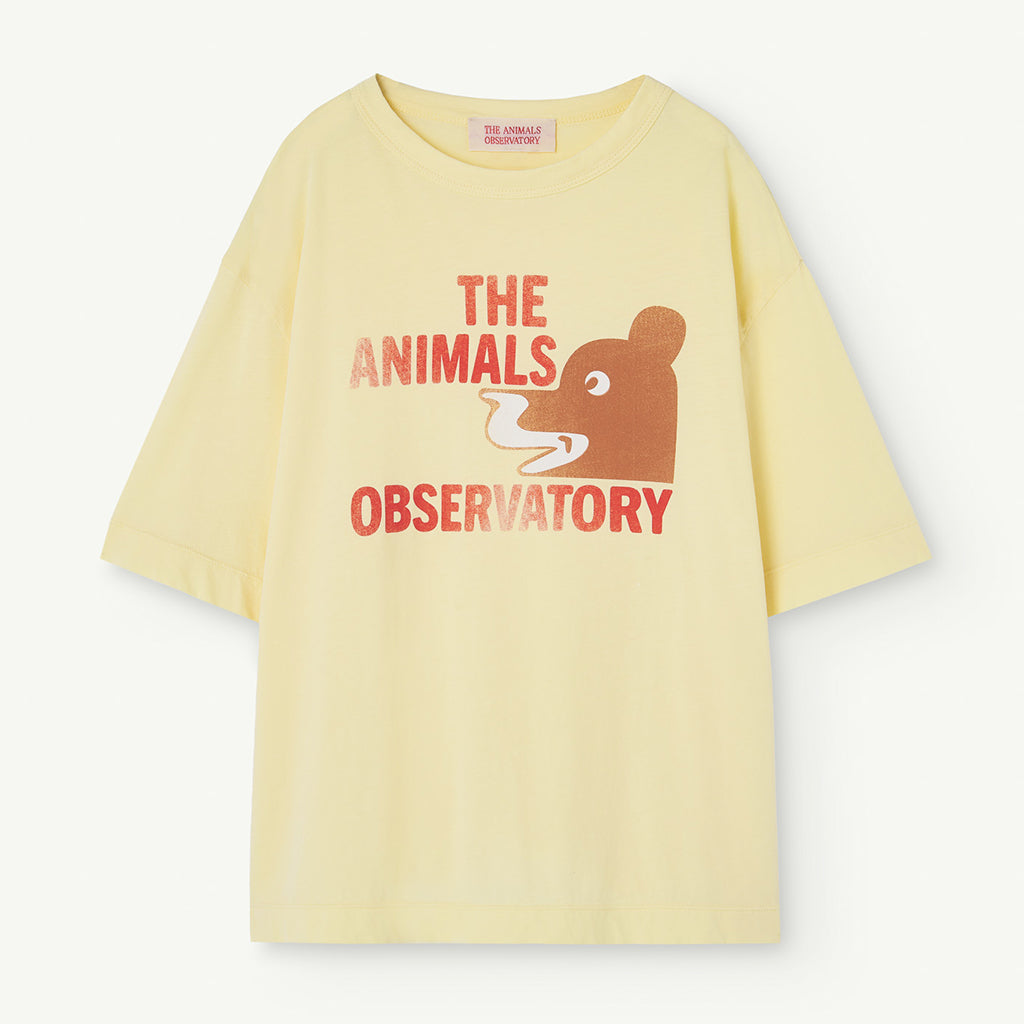 T-Shirt Rooster Oversize Soft Yellow