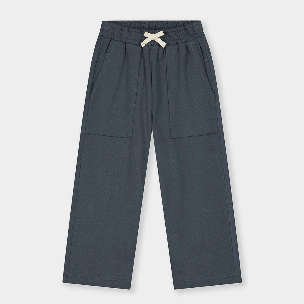 Hose Loose Straight Blue Grey