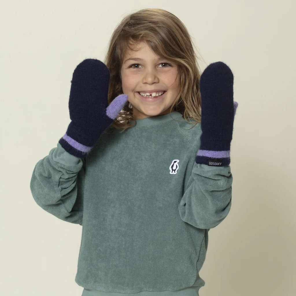 Handschuhe Cute Rabbit Dark Blue