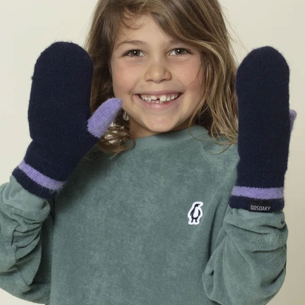 Handschuhe Cute Rabbit Dark Blue