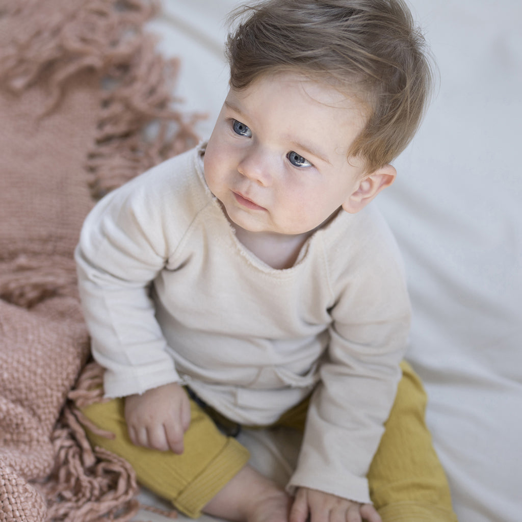 Sweatshirt Raw Edged Oatmeal