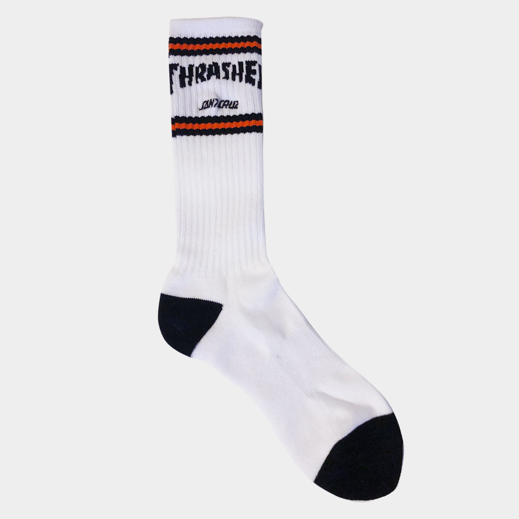 Socken SC Strip White