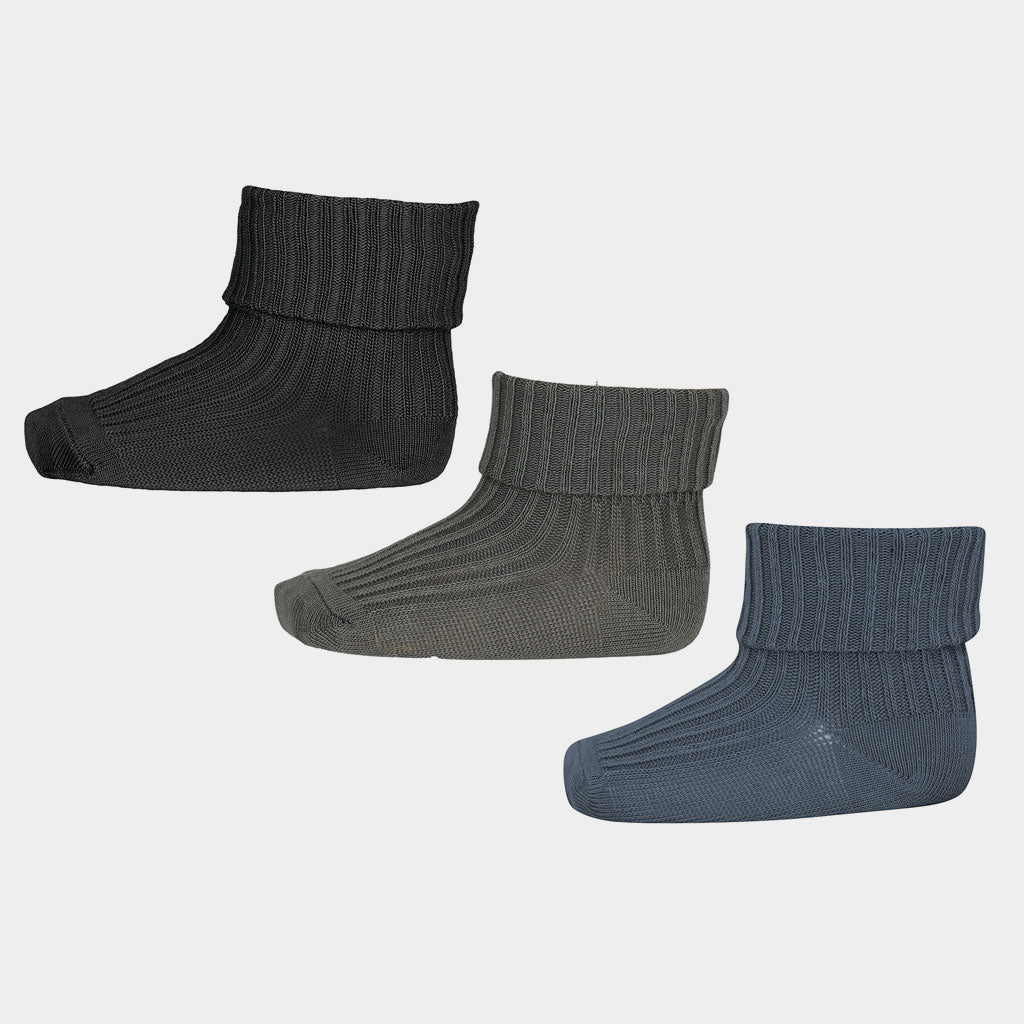 Babysocken WoolRib Ivy 3er Pack