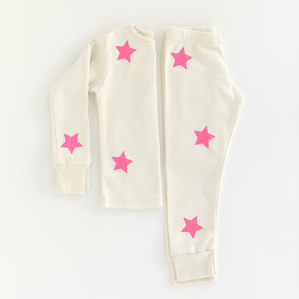 Pyjama Stars neon pink