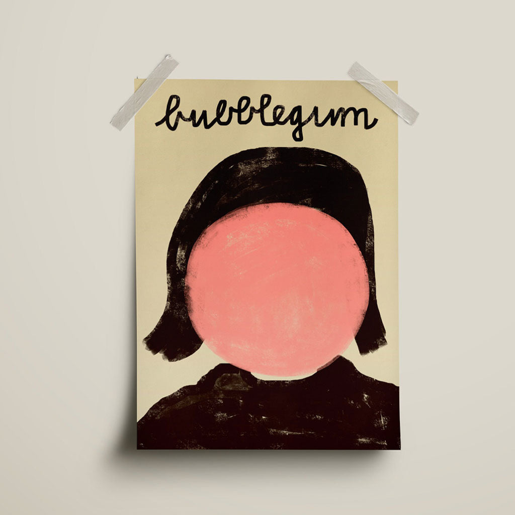 Postkarte Bubblegum