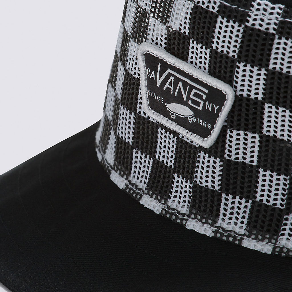 Bucket Hat Mesh Black-White