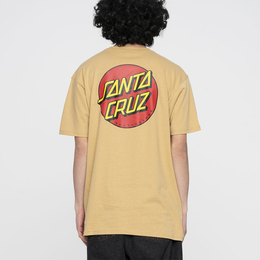 T-Shirt Classic Dot Chest Parchment