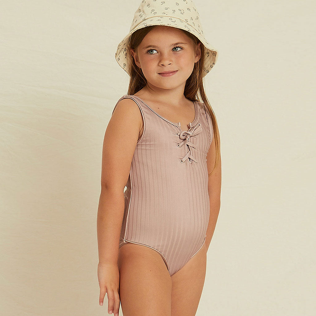 Badeanzug Lace Up Mauve