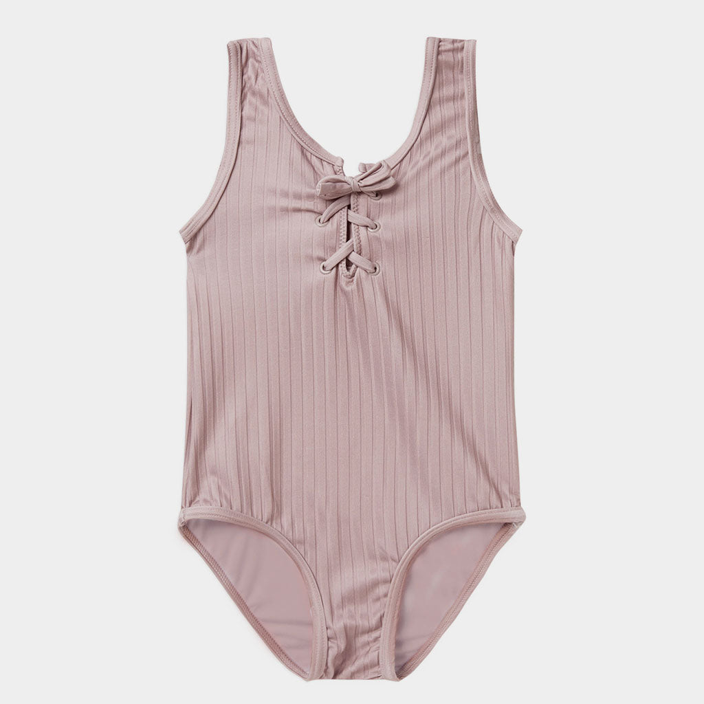 Badeanzug Lace Up Mauve