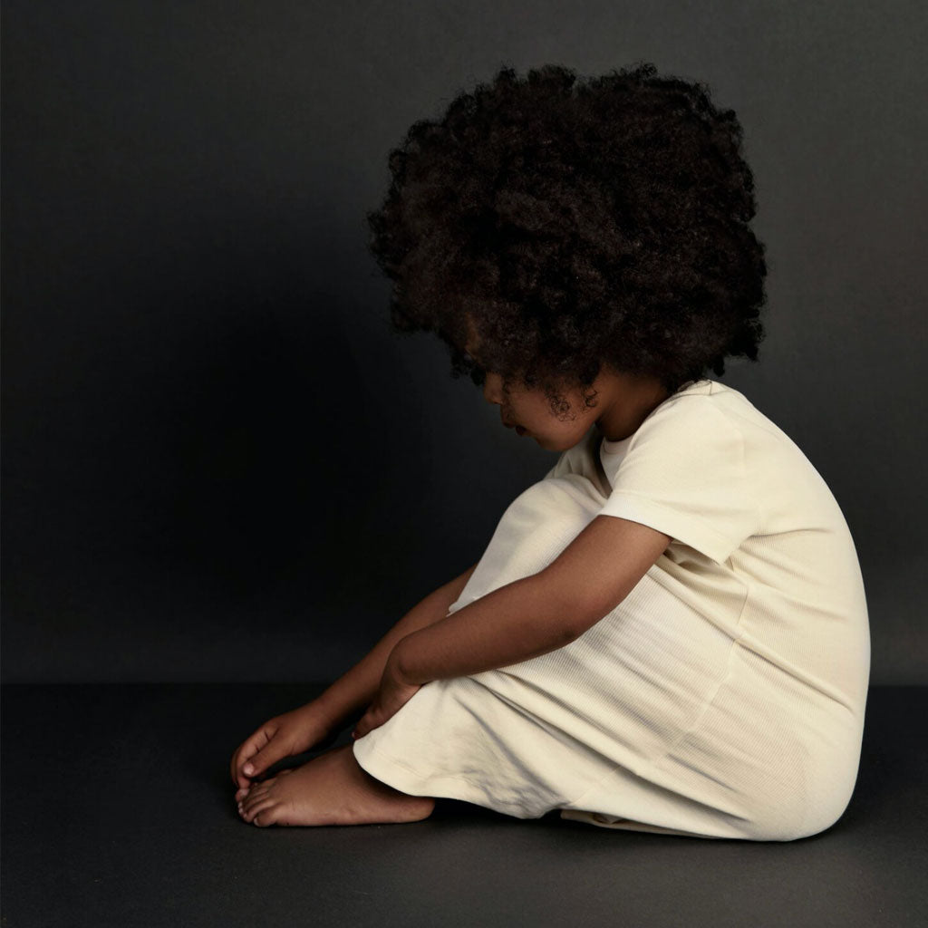 Pyjama T-Shirt Long Cream