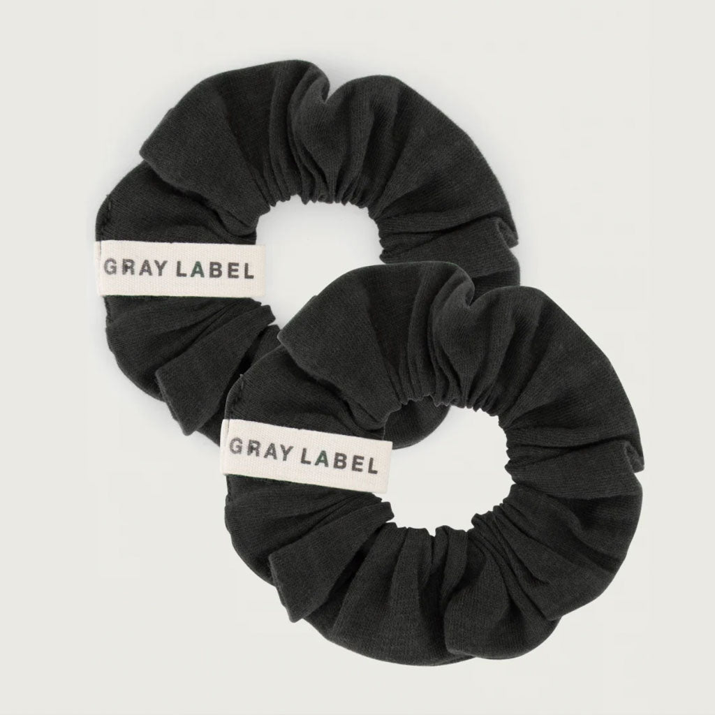 Scrunchies Nearly Black 2er Set