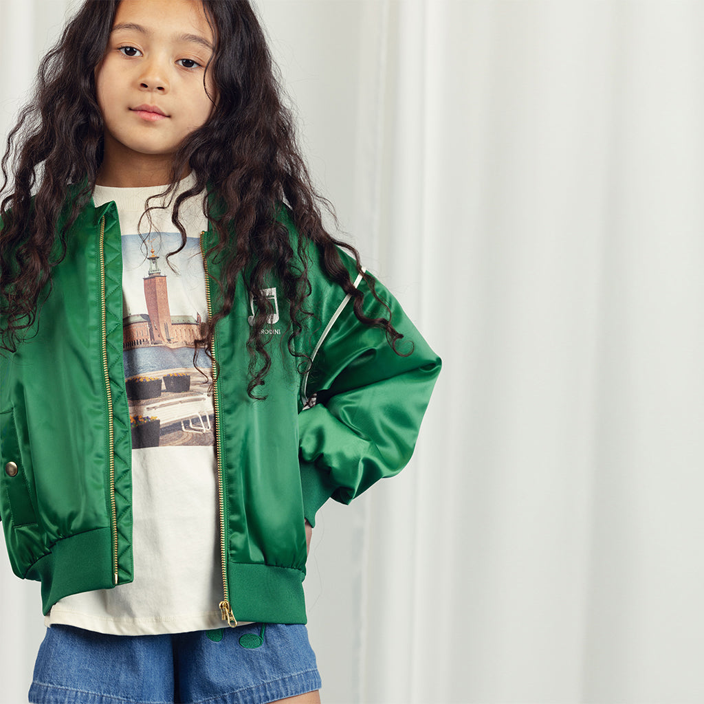 Baseballjacke Note Green