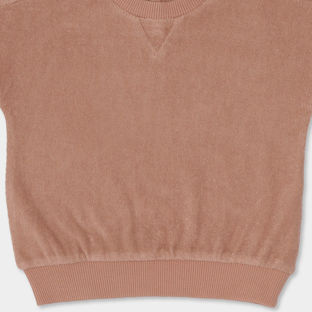 Baby Sweatshirt Frotté Pink Clay