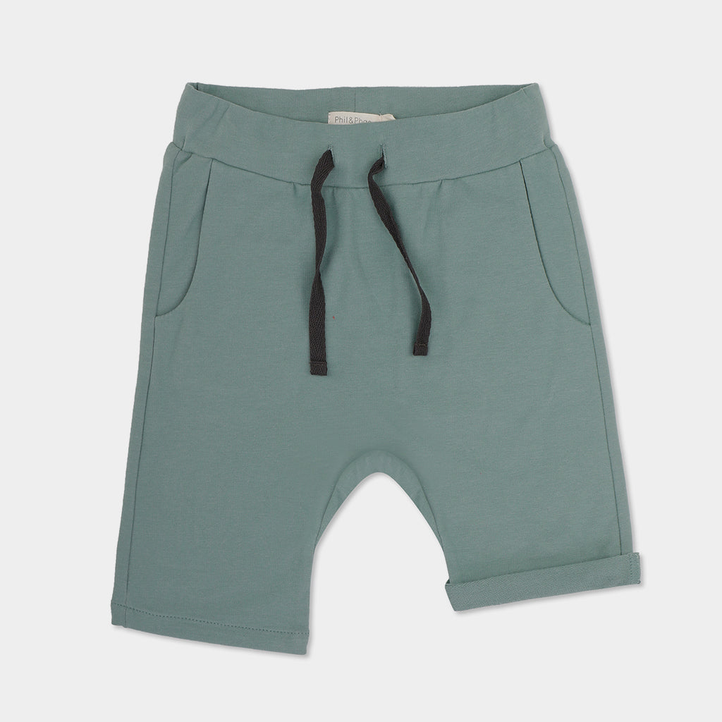 Drop Crotch Shorts Sea Glass