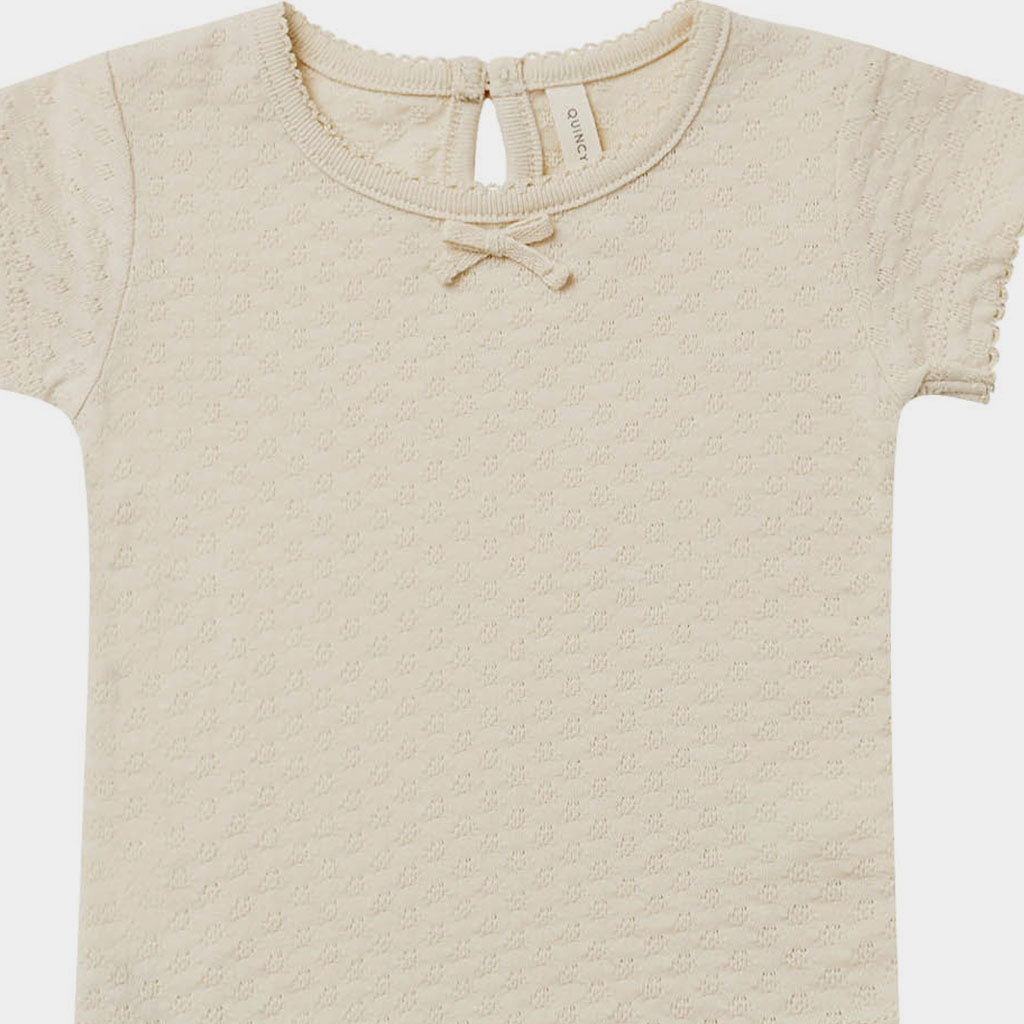 T-Shirt Pointelle Natural