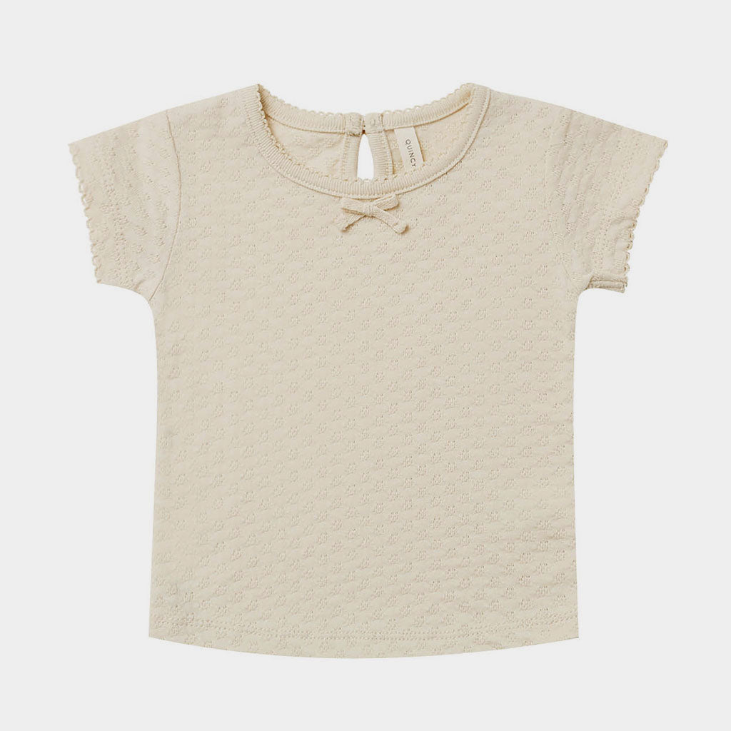 T-Shirt Pointelle Natural