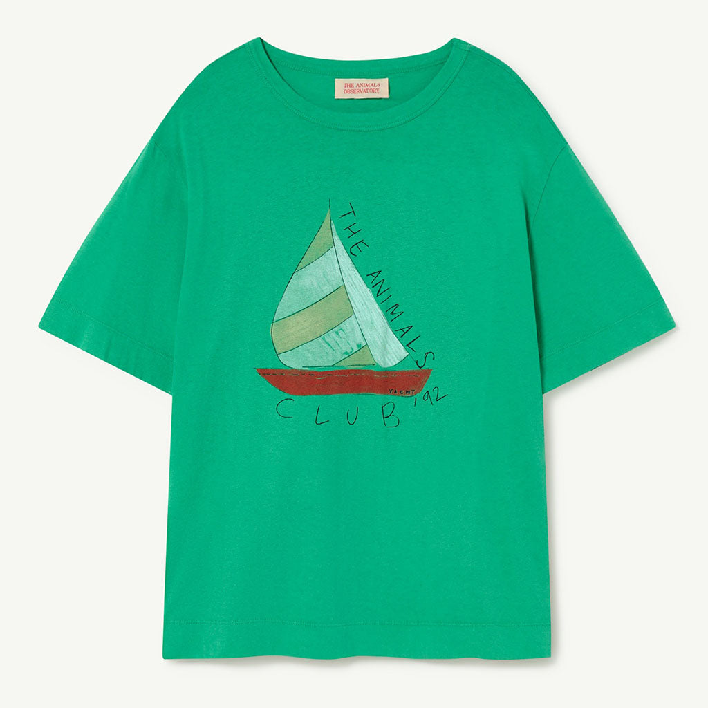 T-Shirt Rooster Oversize Green