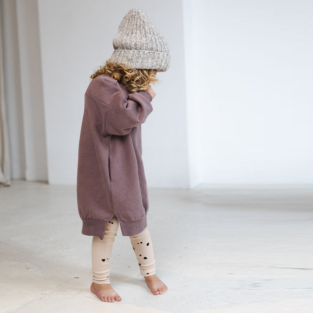 Pullover Kleid Chunky Amethyst
