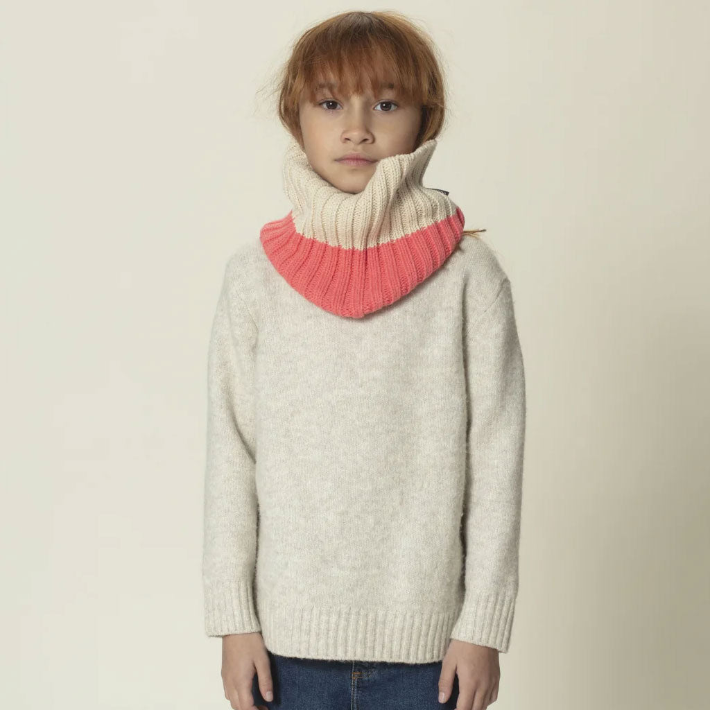 Snood Bee Real Coral/Ecru