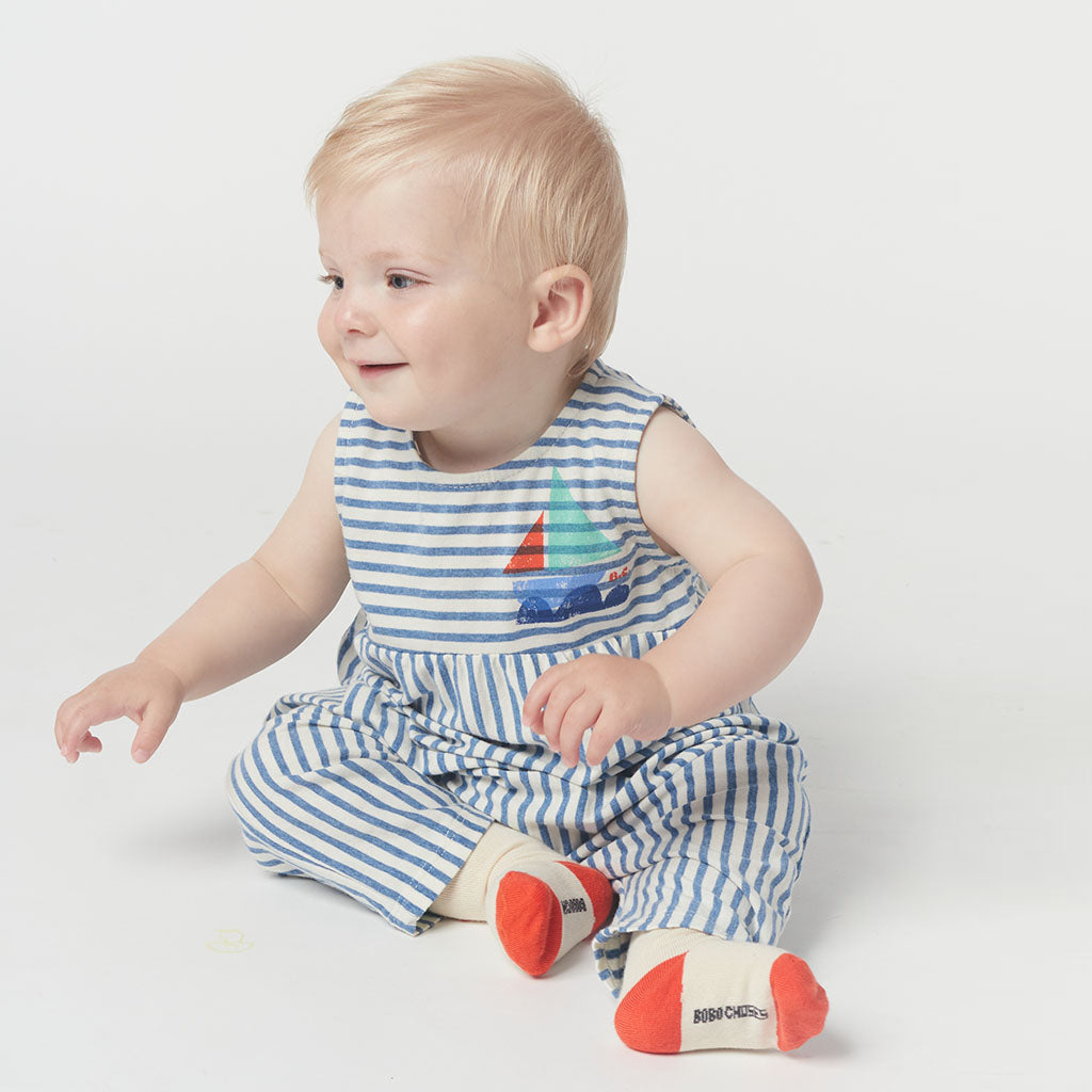 Overall Blue Stripes