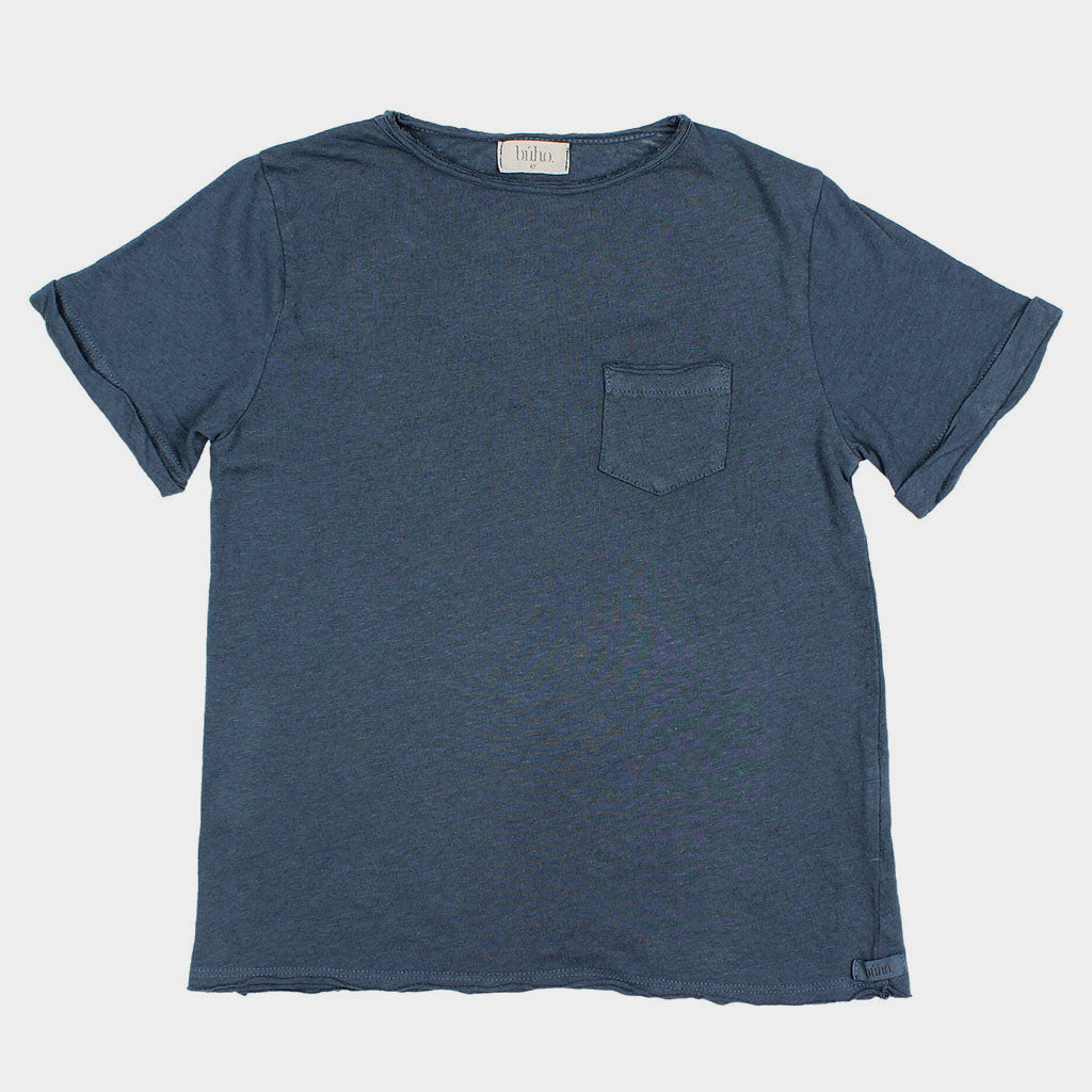T-Shirt Pocket Linen Midnight