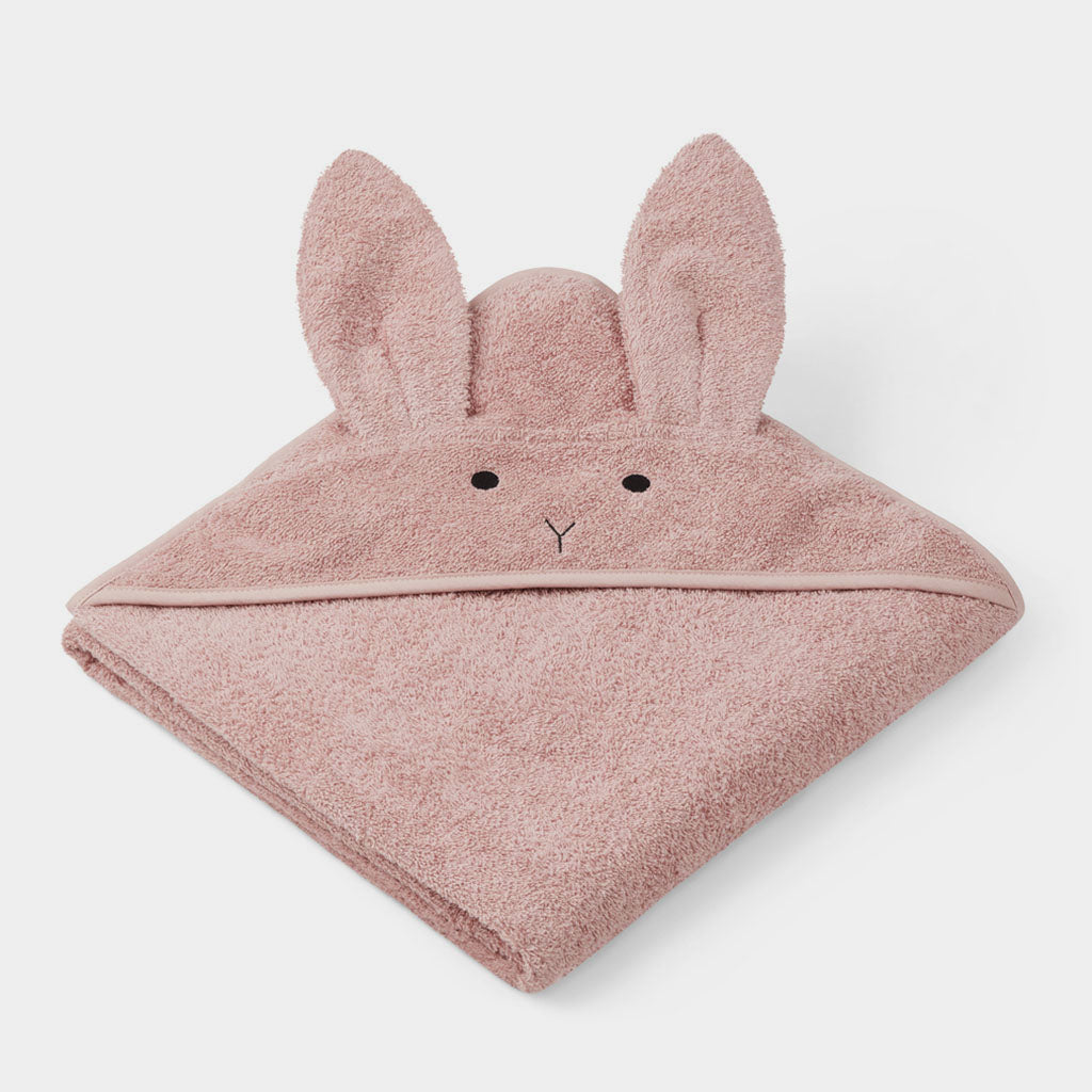 Kapuzen-Badetuch Rabbit Rose