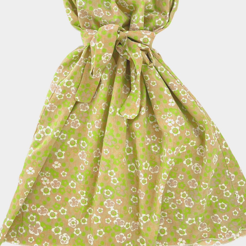 Kleid Green Flowers