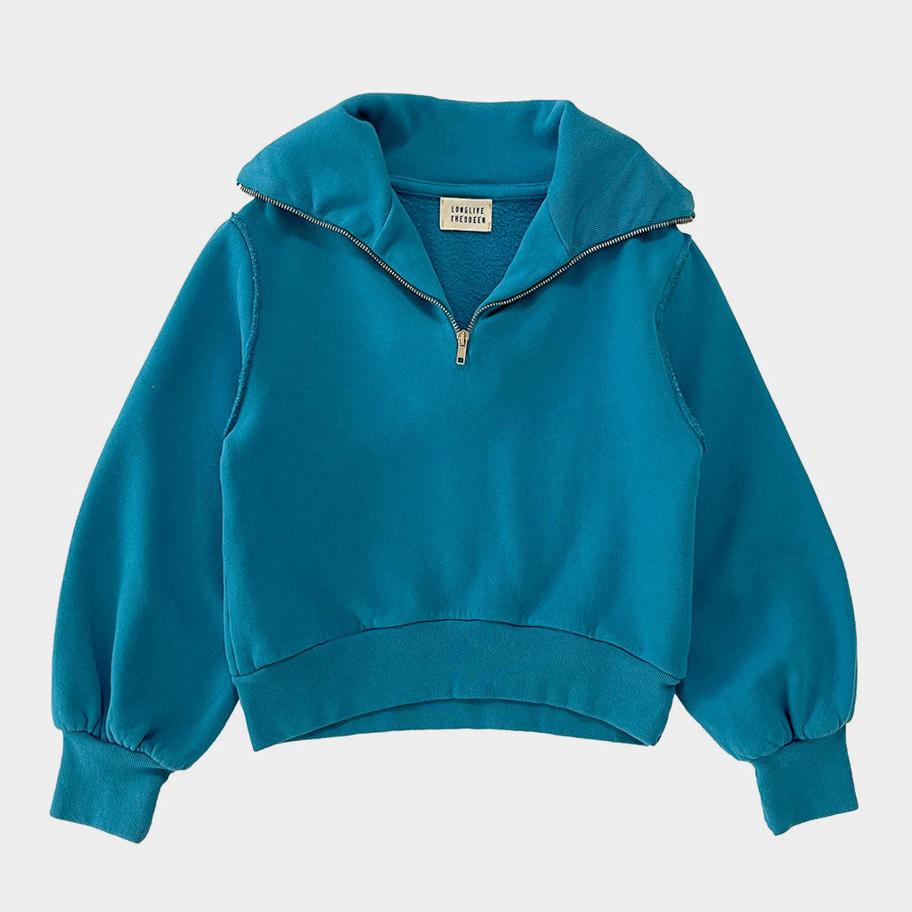 Sweatshirt Zipper Blue