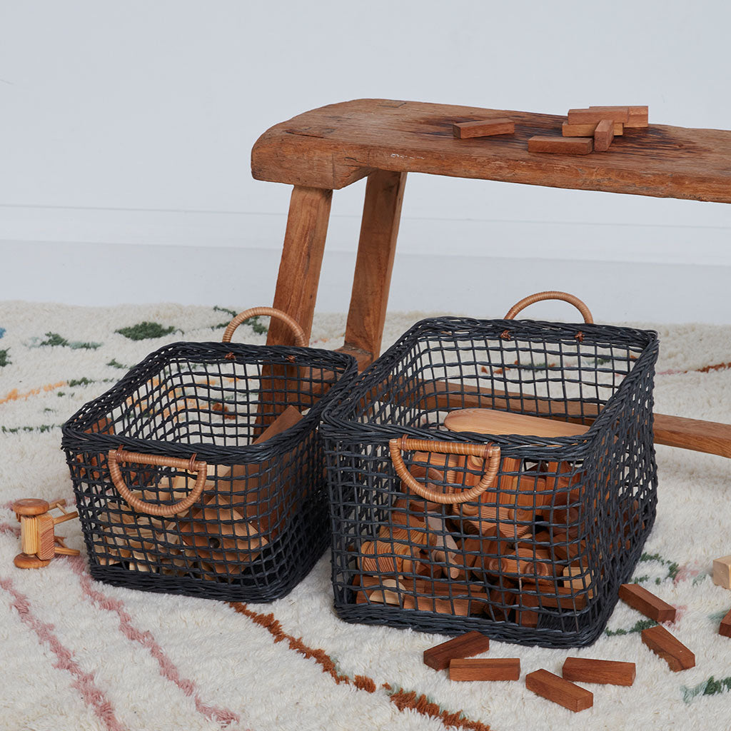 Korb Rattan Cabouche Ink 2er Set