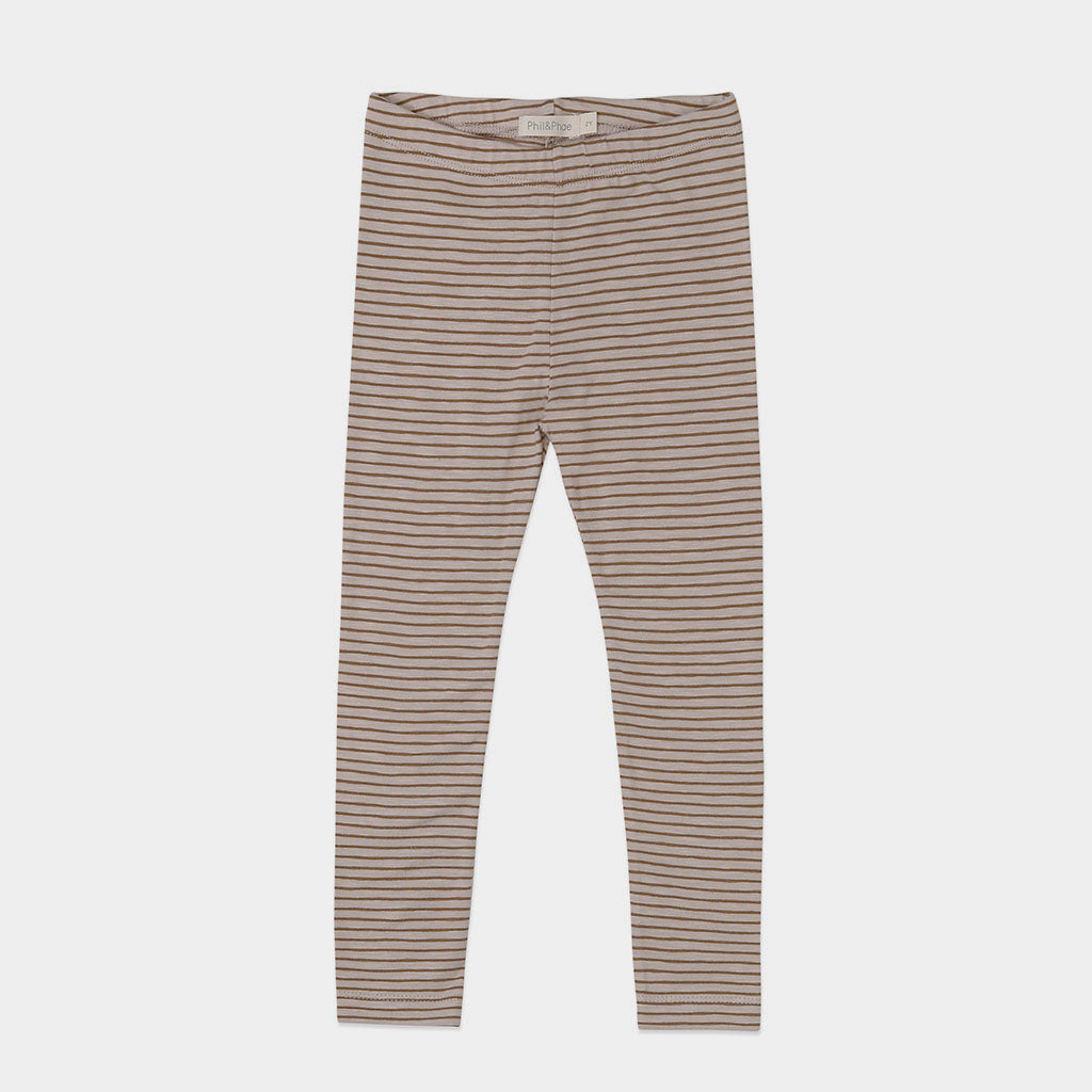 Leggings Stripes Chestnut