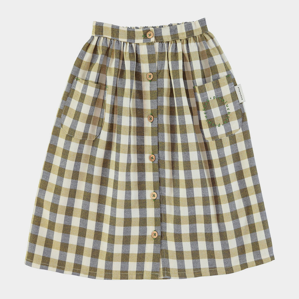 Jupe Checkered Brown