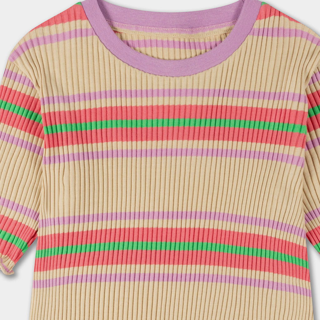 T-Shirt Slim Pink Stripe
