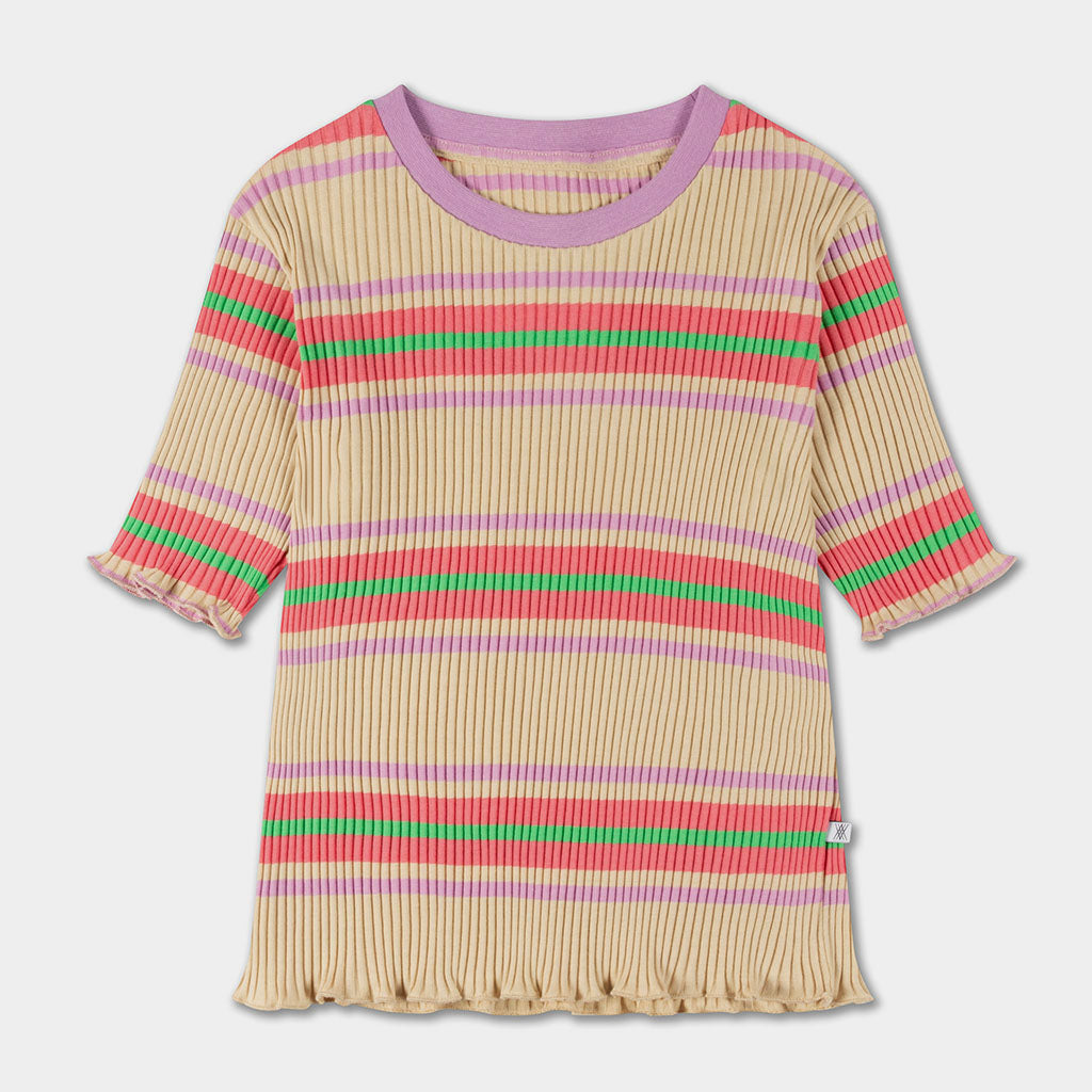 T-Shirt Slim Pink Stripe