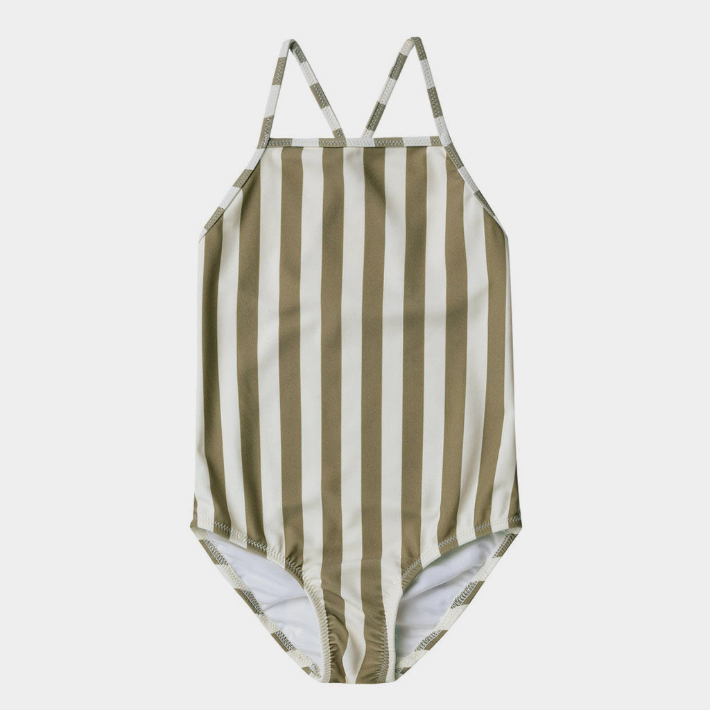 Badeanzug Olive Stripe