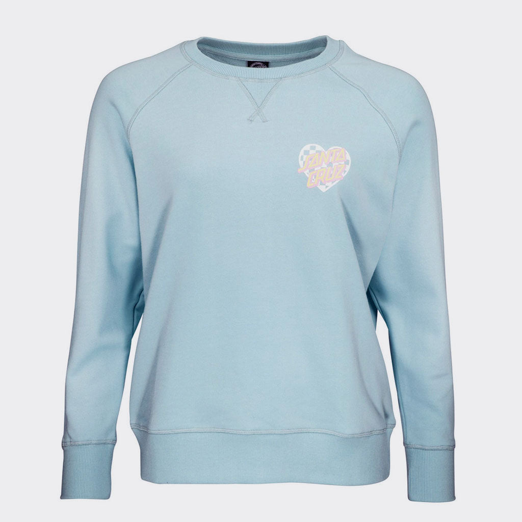 Sweatshirt Heart Dot Sea Blue