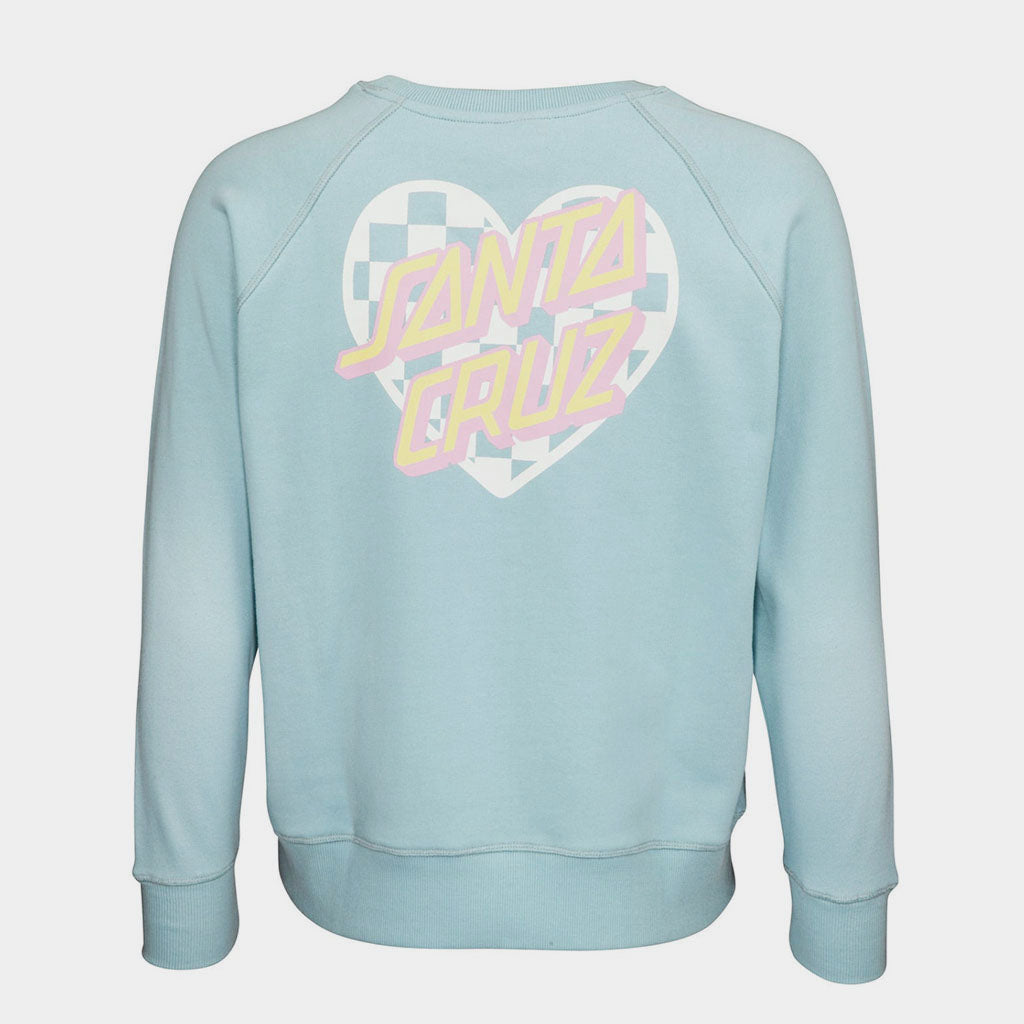 Sweatshirt Heart Dot Sea Blue