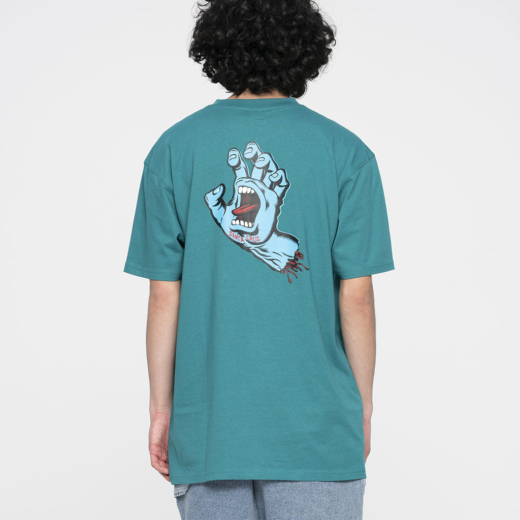 T-Shirt Hand Chest Verdigris