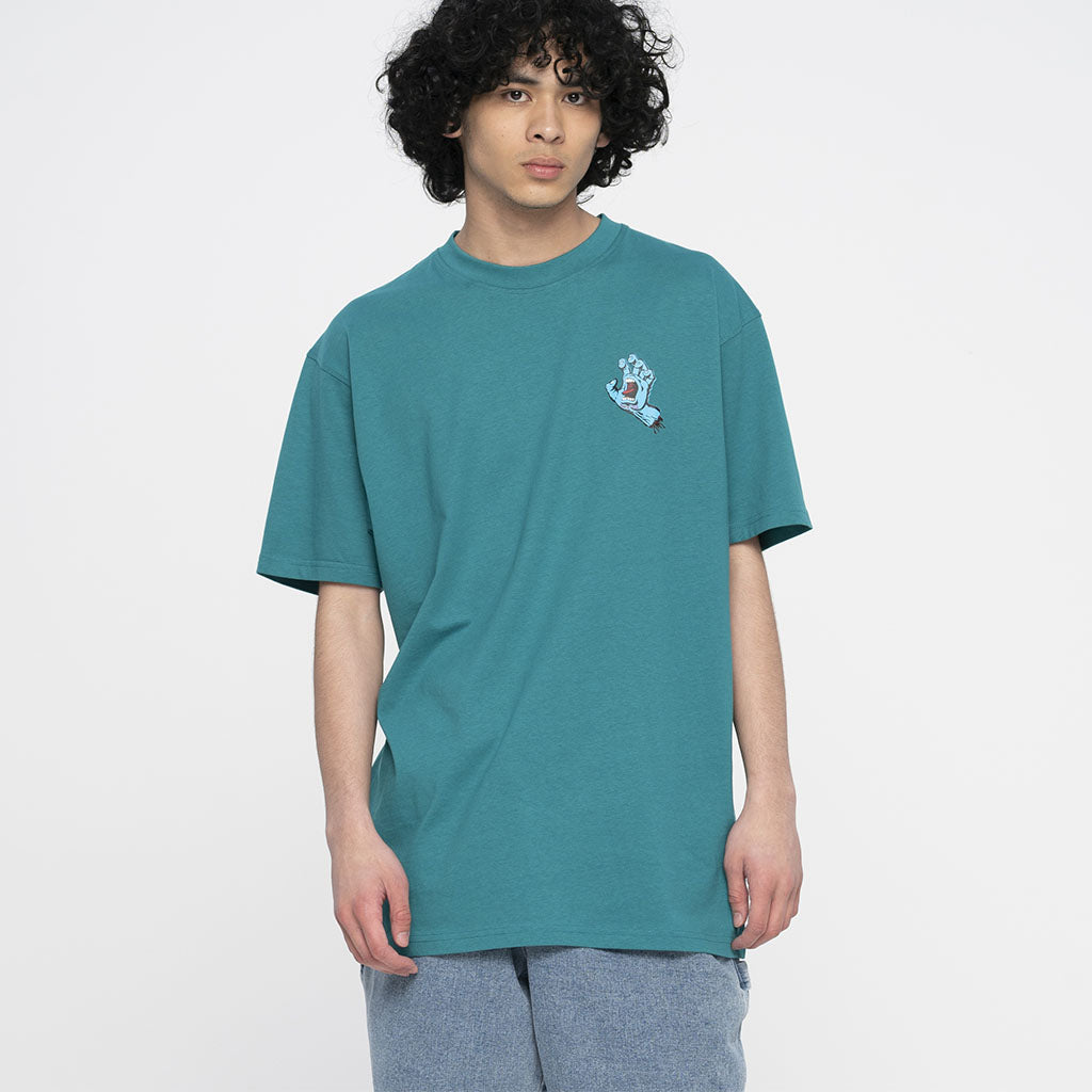 T-Shirt Hand Chest Verdigris