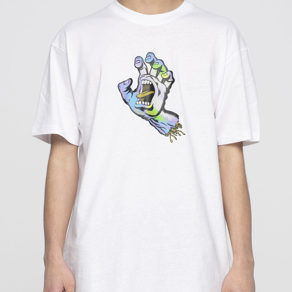 T-Shirt Holo Screaming Hand White