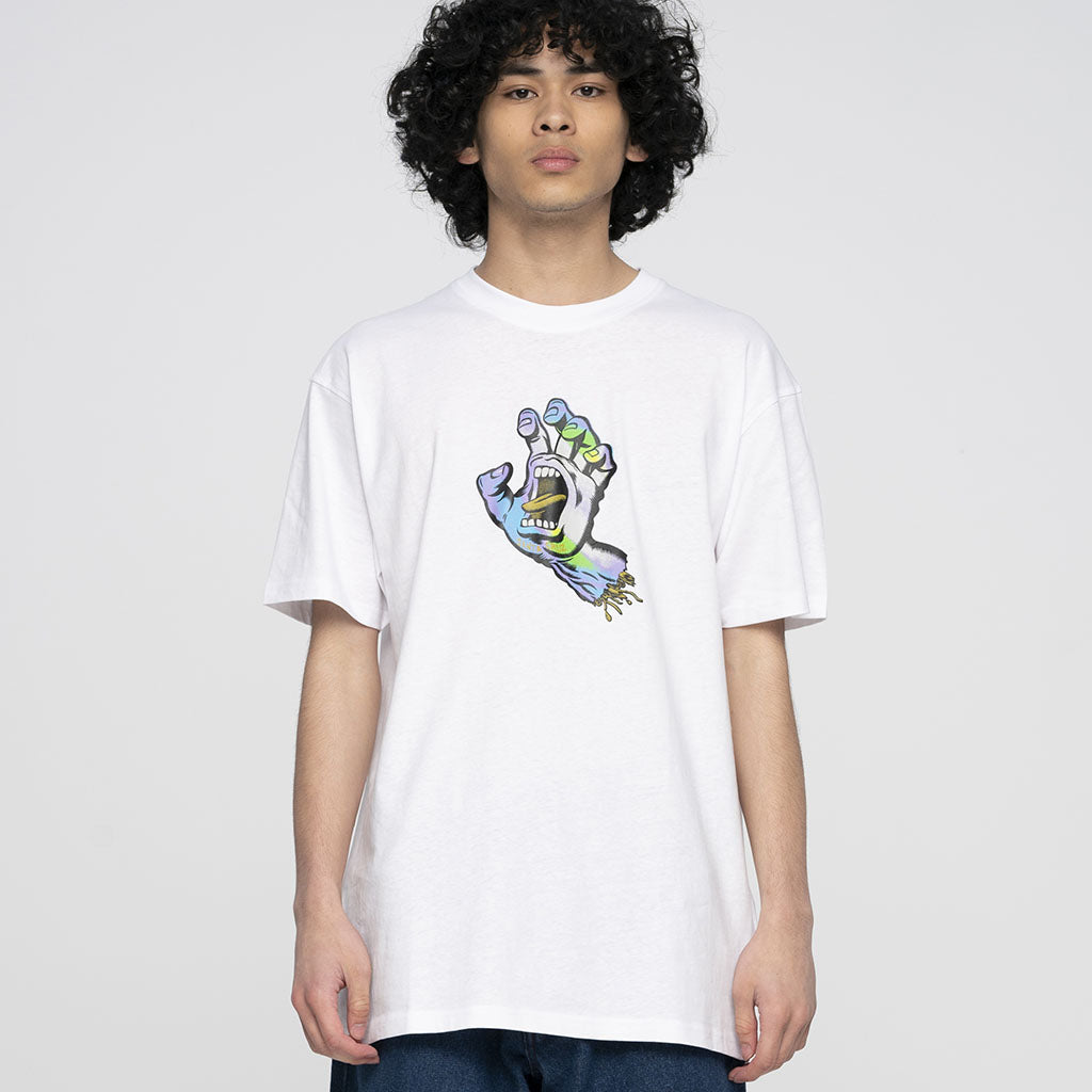 T-Shirt Holo Screaming Hand White