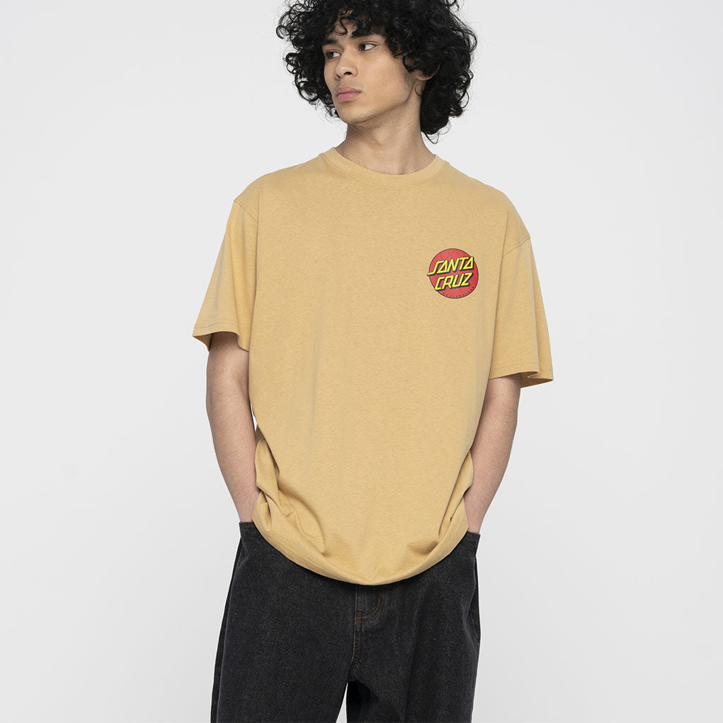 T-Shirt Classic Dot Chest Parchment