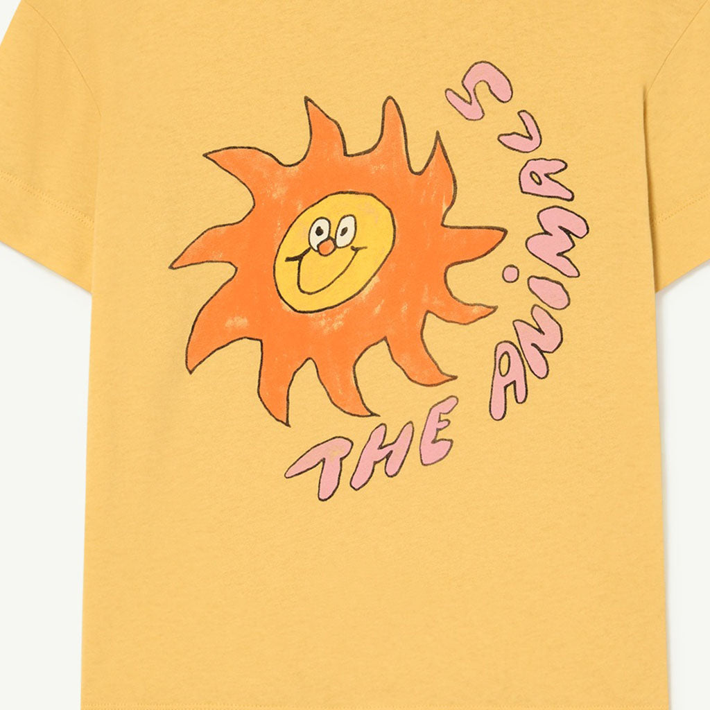 T-Shirt Rooster Yellow Sun