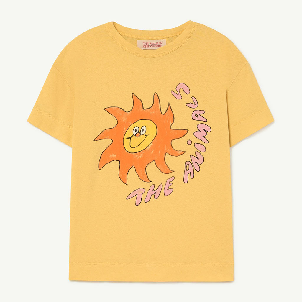 T-Shirt Rooster Yellow Sun