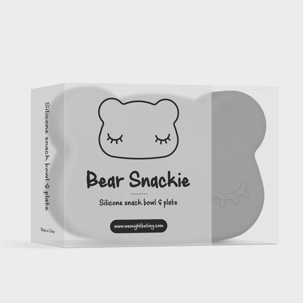 Lunch Box Snackie Bear Grey